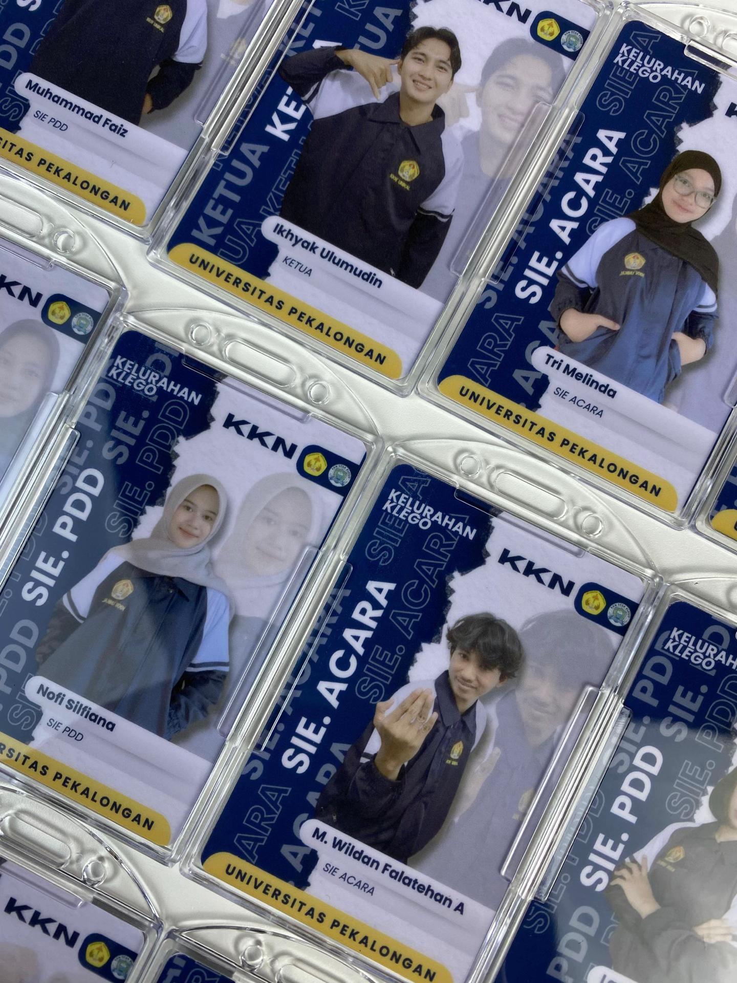 Cetak ID Card Custom + Card Holder Transparan Bening